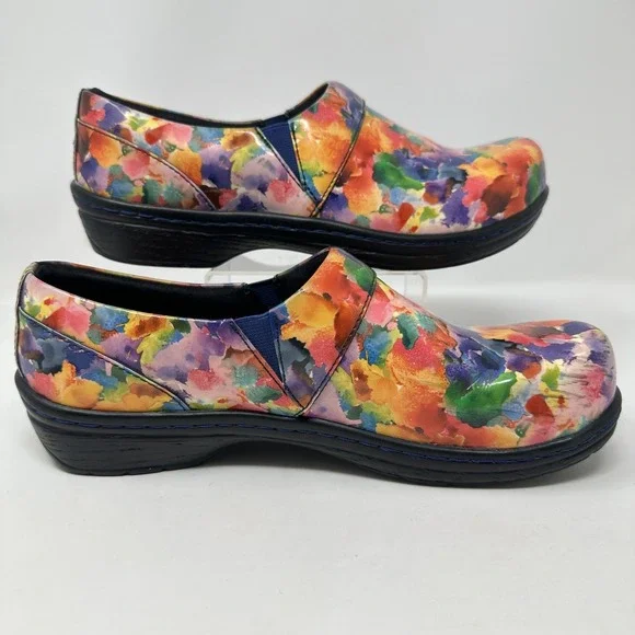 Klogs Mission Nursing Shoes Womens 10 Slip On Comfort Work Clogs Patent Leather - Picture 3 of 10